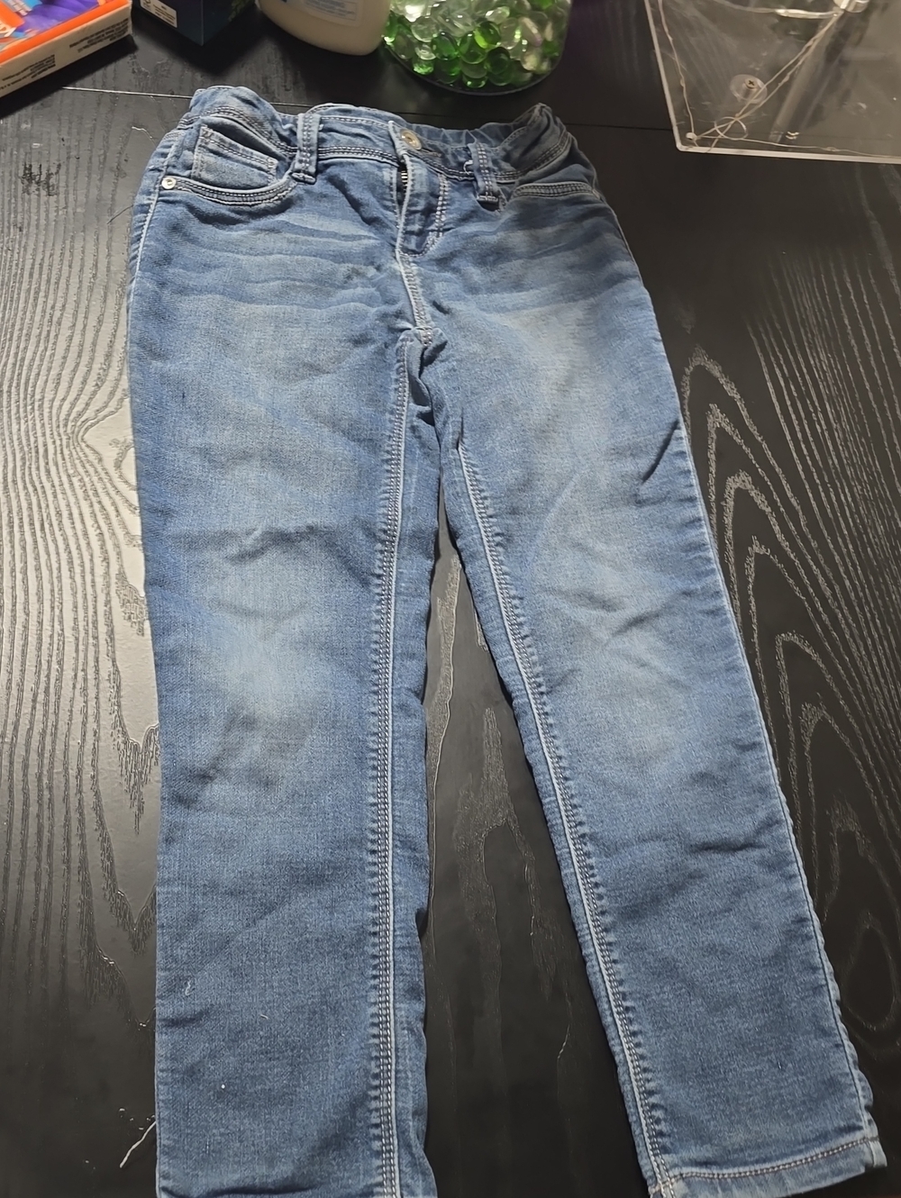 Girls Blue Stretch Denim Jeans
